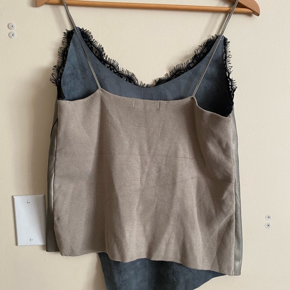 Zara metallic Faux leather top - Picture 5 of 5